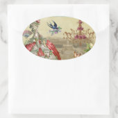 Souvenirs de Versailles Ovale Sticker (Tas)