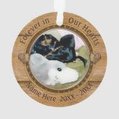 Souvenirs de votre 1 ou 2 chien photo commémorant  (dos)