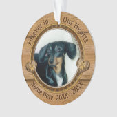 Souvenirs de votre 1 ou 2 chien photo commémorant  (devant)