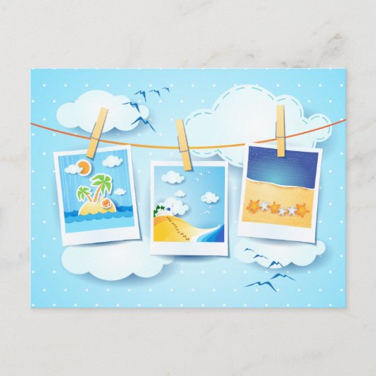 Souvenirs d'été, carte postale (Devant)