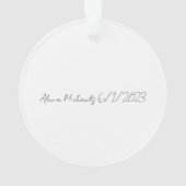 Souvenirs doux Imprimés de pieds pour bébés (dos)