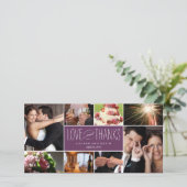 Souvenirs doux Mariage Merci Carte photo (Debout devant)