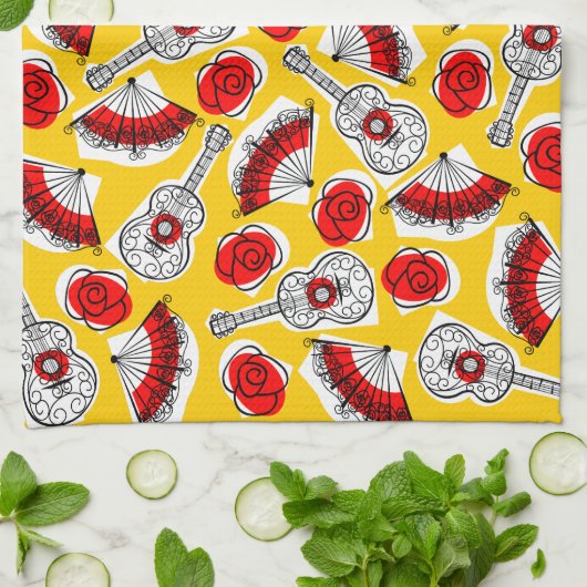 Souvenirs espagnols Torchon multicuisine horizonta (Plié)