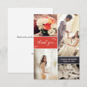 Souvenirs mariages" Merci personnalisé (Devant / Derrière)