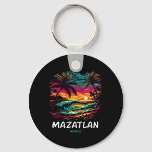Souvernir Vakantie Palmboom Mazatlan Sleutelhanger