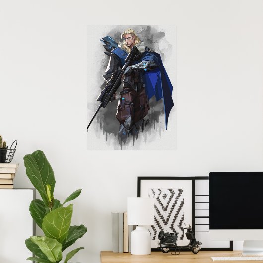 Sova-poster voor valorantkunst poster (Thuiskantoor)