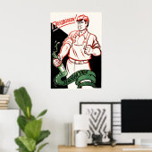 Soviet Anti Alcohol Poster We will overcome (Bureau à domicile)