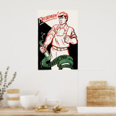 Soviet Anti Alcohol Poster We will overcome (Cuisine)