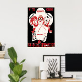 Soviet Anti-Religion Poster Give God a break (Bureau à domicile)