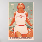 Soviet Athletics Propaganda Poster (Devant)