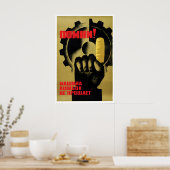 Soviet Health & Safety Poster Remember! Machines (Cuisine)