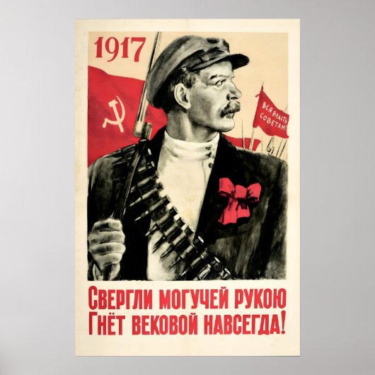 Soviet Propaganda Poster All the Power to the (Devant)