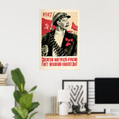 Soviet Propaganda Poster All the Power to the (Bureau à domicile)