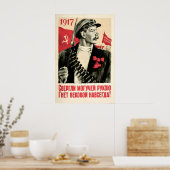 Soviet Propaganda Poster All the Power to the (Cuisine)