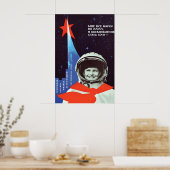 Soviet Propaganda Poster I want to become a (Cuisine)