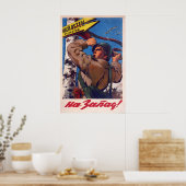 Soviet Propaganda Poster Red Army To The West! (Cuisine)