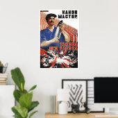 Soviet Propaganda Poster WWII Arms Industry (Bureau à domicile)