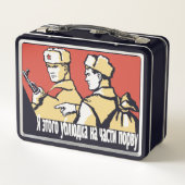 SOVIET SOLDIERS Metal Lunch Box (Achterkant)