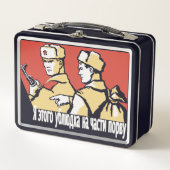 SOVIET SOLDIERS Metal Lunch Box (Voorkant)