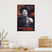 Soviet support poster The Korean people will not (Cuisine)