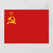 Soviet Union Flag, USSR, CCCP, Communism, Lenin Briefkaart (Voorkant)