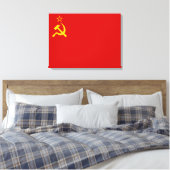 Soviet Union Flag, USSR, CCCP, Communism, Lenin Canvas Afdruk (Insitu (Slaapkamer))