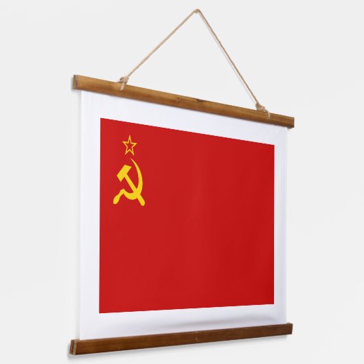 Soviet Union Flag, USSR, CCCP, Communism, Lenin Hangend Wandkleed (Gebogen)