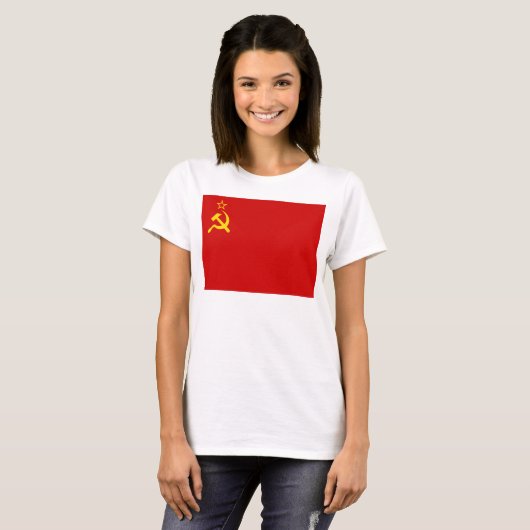 Soviet Union Flag, USSR, CCCP, Communism, Lenin T-shirt (Voorkant volledig)