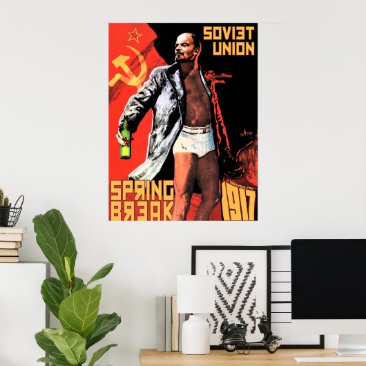 Soviet Union Spring Break 1917 Poster (Bureau à domicile)