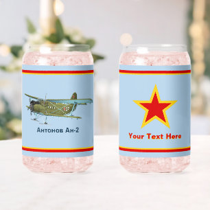 Sovjet Antonov An-2 Biplane Blikvorm Glas