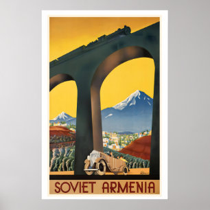 Sovjet Armenië Sovjettijdperk Poster Oude Reis