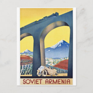 Sovjet Armenië Spoorbrug Briefkaart