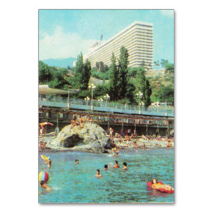 Sovjet-briefkaart Hotel Yalta (1979) Kaart
