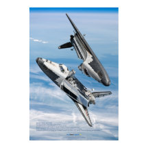 Sovjet Buran Spaceshuttle rendez-vous poster