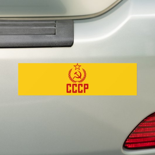 Sovjet-Crest en Sickle CCCP Bumpersticker (Op auto)