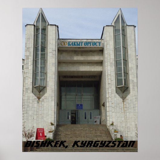Sovjet Huwelijkspaleis, Bishkek Frunze, Kirgizië Poster (Voorkant)