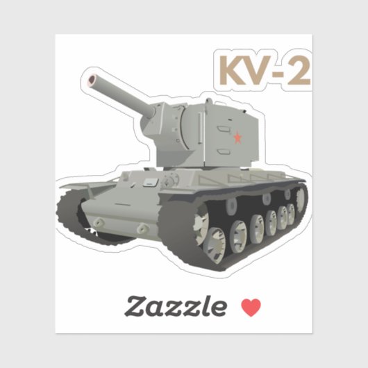 Sovjet KV-2 Tank Sticker (Vel)