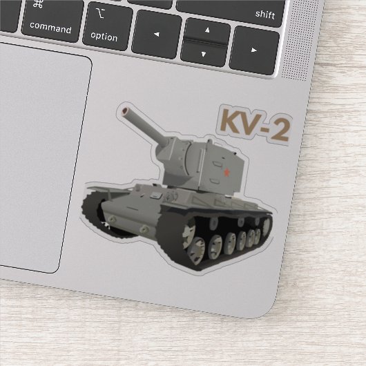 Sovjet KV-2 Tank Sticker (Detail)