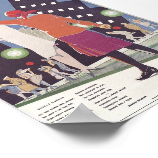 Sovjet-Moraliteitspropaganda Poster (Hoek)