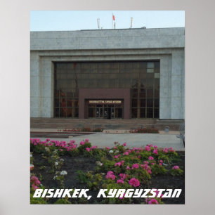 Sovjet Museum, Bisjkek Frunze, Kirgizië Poster