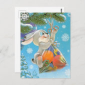  Sovjet Nieuwjaar/Kerstmis Briefkaart (Voorkant / Achterkant)