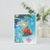  Sovjet Nieuwjaar/Kerstmis Briefkaart (Staand voorkant)