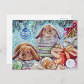  Sovjet Nieuwjaar/Kerstmis Briefkaart (Voorkant / Achterkant)