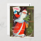 Sovjet-nieuwjaarsbijeenkomst met de kerstman Briefkaart (Voorkant / Achterkant)