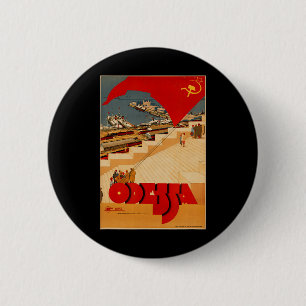 Sovjet Oekraïne Odessa CCCP USSR Vintage Poster Ronde Button 5,7 Cm