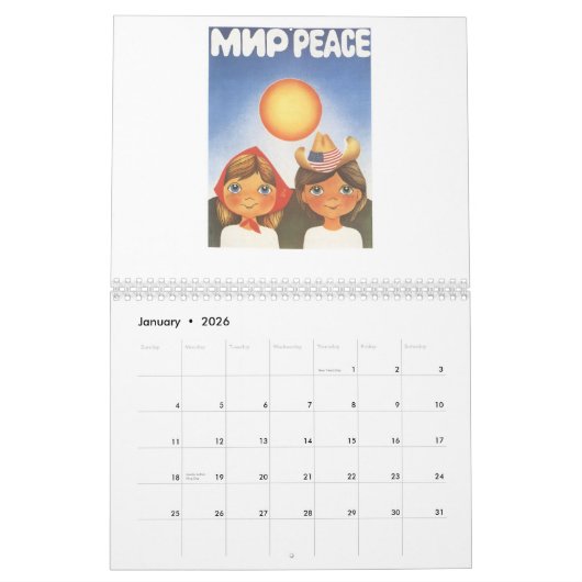 Sovjet-posters Kalender (Jan 2026)