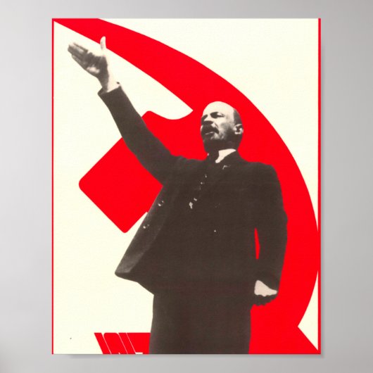 Sovjet Propaganda Lenin Poster (Voorkant)