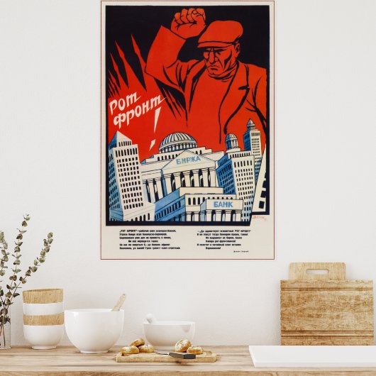  Sovjet Propaganda Poster (Keuken)