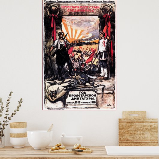  Sovjet Propaganda Poster (Keuken)