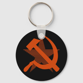 Sovjet-Rode Hammer en Sickle Sleutelhanger